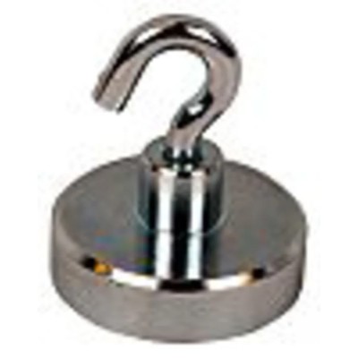 Eclipse Neodymium Magnet Shallow Pot Hook Type 35 kg Pull Force 30 mm Length 32 mm Width E1035/NEO