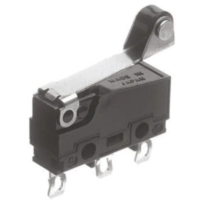 Panasonic Roller Lever Micro Switch, Solder Terminal, 100mA, 250 V AC, 30 V DC, SPCO AVM3255613-A