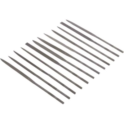 RS PRO 12 Piece Swiss Pattern 160 mm Needle File Set for Precision Metal Wood Stone Shaping 146-7309