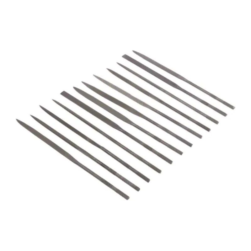 RS PRO 12 Piece Swiss Pattern 160 mm Needle File Set for Precision Metal Wood Stone Shaping 146-7309