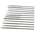 RS PRO 12 Piece Swiss Pattern 160 mm Needle File Set for Precision Metal Wood Stone Shaping 146-7309