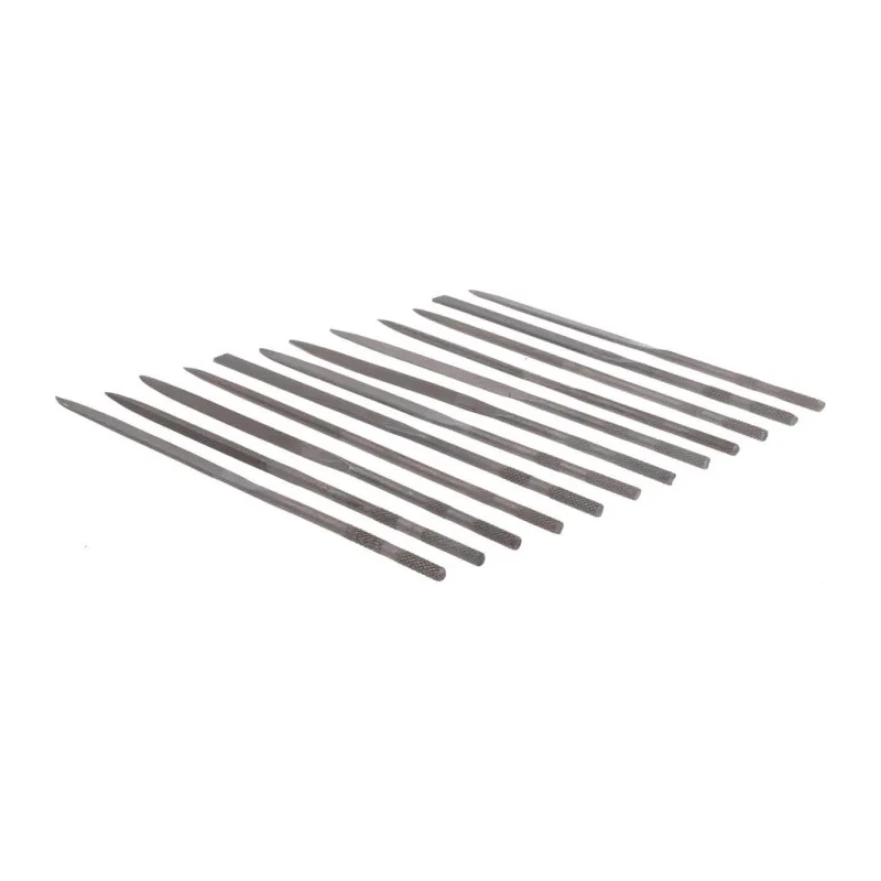 RS PRO 12 Piece Swiss Pattern 160 mm Needle File Set for Precision Metal Wood Stone Shaping 146-7309