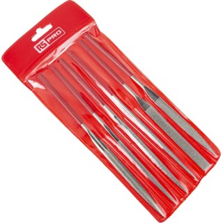 RS PRO Diamond Needle File Kit 160 mm, Flat Handle Included, 6 Pieces 146-7311
