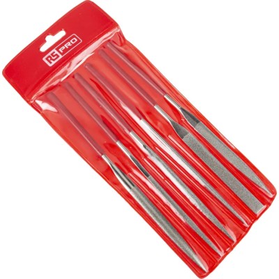 RS PRO Diamond Needle File Kit 160 mm, Flat Handle Included, 6 Pieces 146-7311