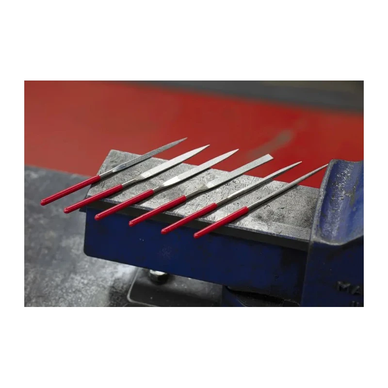 RS PRO Diamond Needle File Kit 160 mm, Flat Handle Included, 6 Pieces 146-7311