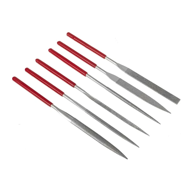 RS PRO Diamond Needle File Kit 160 mm, Flat Handle Included, 6 Pieces 146-7311