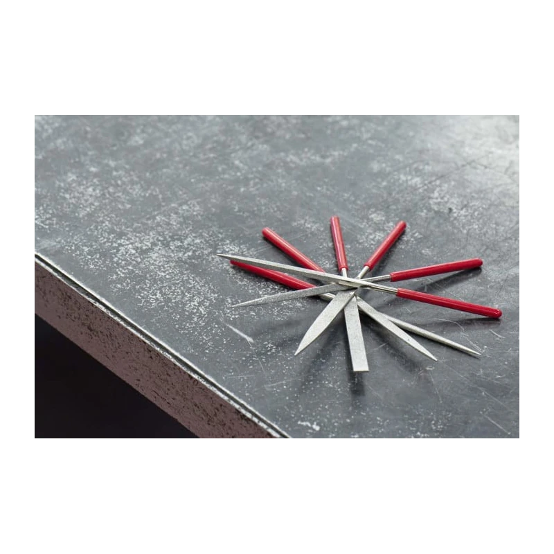 RS PRO Diamond Needle File Kit 160 mm, Flat Handle Included, 6 Pieces 146-7311