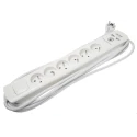 RS PRO Extension Lead Power Strips 6 Socket Type E 5 m Cable, 16A, 250V, NF/CE Certified 146-6749