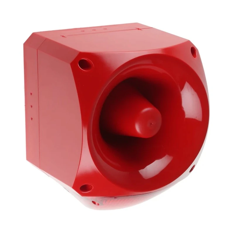 Klaxon PNC Series Red Beacon-Sounder Combination IP66 60V DC 120dB High Output PNC-0035