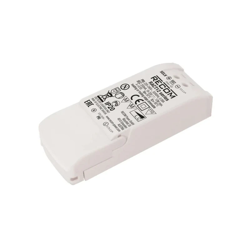 Recom Dimmable 12W Constant Current 700mA AC-DC LED Driver IP20 Screw Mount 
