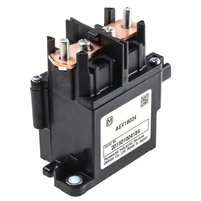 Panasonic Flange Automotive Relay 24V dc Coil Voltage 4.2W Power 80A Switching Current SPST AEV18024