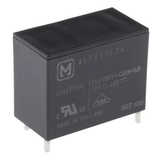 Panasonic PCB Power Relay 24V dc Coil 22A Switching Current SPST ALFG1PF24