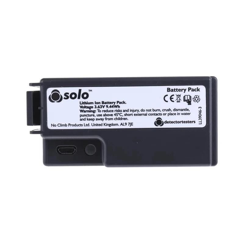 No Climb Solo Series Battery Charger Lithium Ion USB Fast Charge for Solo 365 Smoke Detector Tester SOLO370-1pack