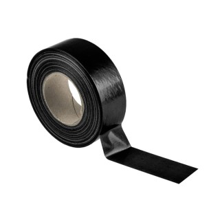 RS PRO Cloth Tape, 50 m x 50 mm, Black Gloss Finish 146-7414
