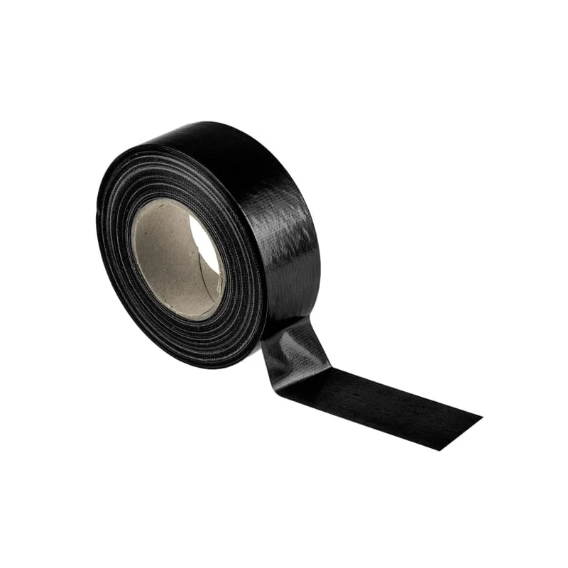 RS PRO Cloth Tape, 50 m x 50 mm, Black Gloss Finish 146-7414