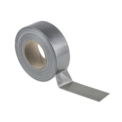 RS PRO Cloth Tape, 50 m x 50 mm, Silver, Gloss Finish 146-7416