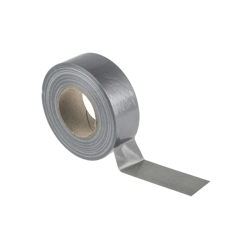 RS PRO Cloth Tape, 50 m x 50 mm, Silver, Gloss Finish 146-7416