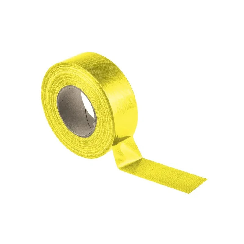 RS PRO Cloth Tape 50 m x 50 mm Yellow Gloss Finish 146-7415