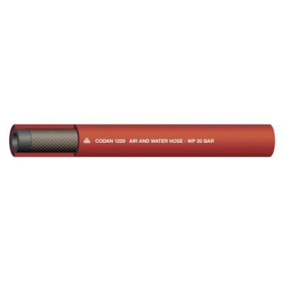 RS PRO Ethylene Propylene Diene Monomer Hose Pipe, 12.7 mm ID, 21.5 mm OD, 25 m Length, Red, Maximum Operating 146-7736