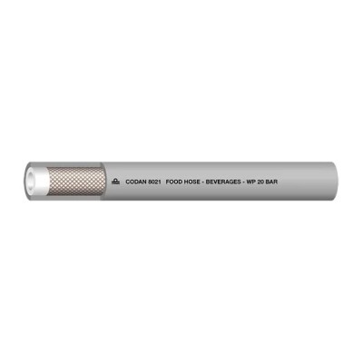 RS PRO Industrial Hose Pipe, Grey Nitrile Rubber (NBR) and Polyvinyl Chloride, 20 bar Max Pressure, 25 m Length 146-7743