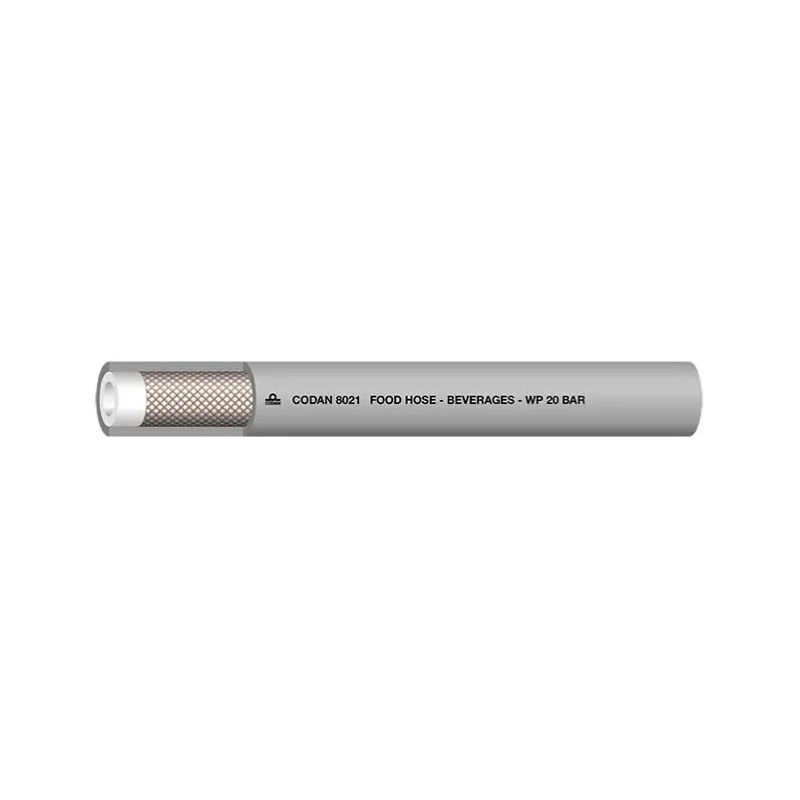 RS PRO Industrial Hose Pipe, Grey Nitrile Rubber (NBR) and Polyvinyl Chloride, 20 bar Max Pressure, 25 m Length 146-7743