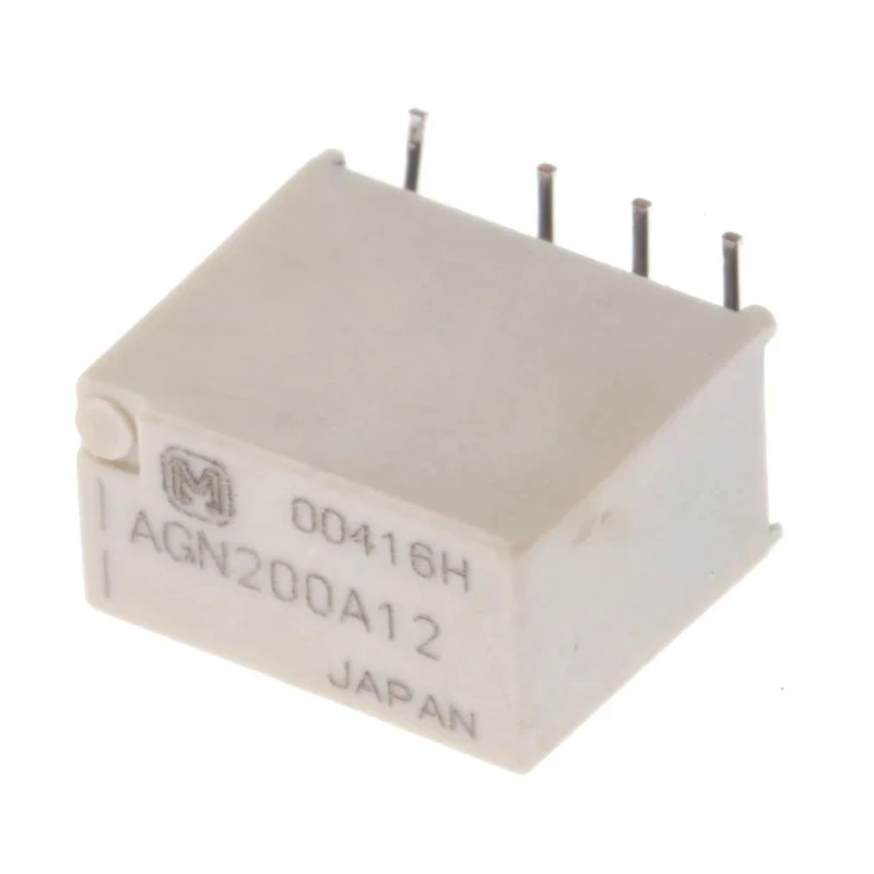 Panasonic Surface Mount DPDT Signal Relay, 12V DC Coil Voltage, 1A Switching Current AGN200A12
