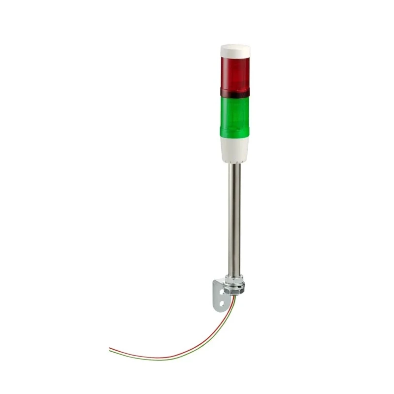 Schneider Electric XVM Series Signal Tower with Green and Red LED Lights, Buzzer, 24V AC/DC Base XVMB2RGSSB