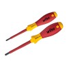 Wiha Insulated Pozidriv and Slotted Screwdriver Set, 2-Piece 32282