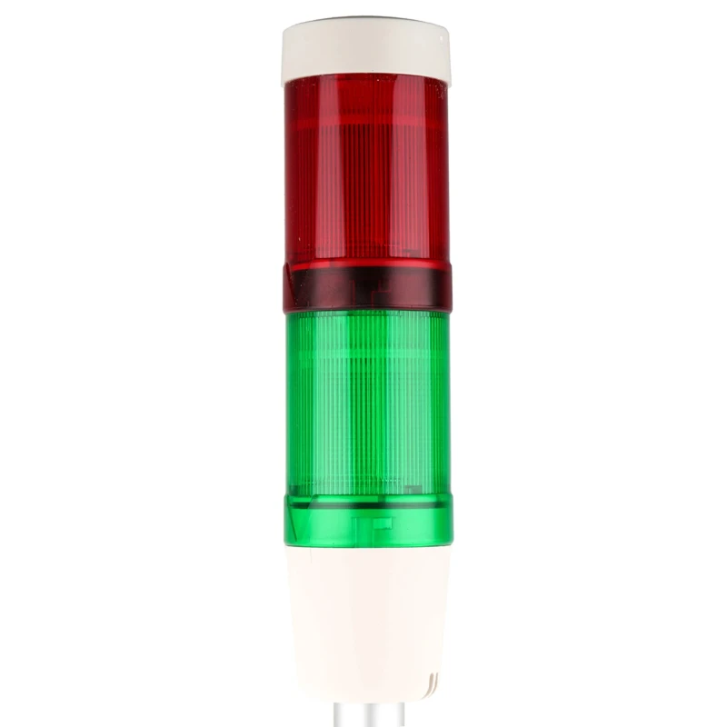 Schneider Electric XVM Series Signal Tower with Green and Red LED Lights, Buzzer, 24V AC/DC Base XVMB2RGSSB