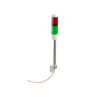 Schneider Electric Harmony XVM Series Red and Green Signal Tower Buzzer with Integrated Base Unit, 2 Lights, 250V XVMM2RGSSB