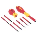Wiha Torx Mixed Bit Set with Hex, Pozidriv, Slotted, Phillips Head Types, 9 Pieces 41233