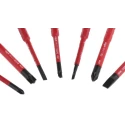 Wiha Torx Mixed Bit Set with Hex, Pozidriv, Slotted, Phillips Head Types, 9 Pieces 41233