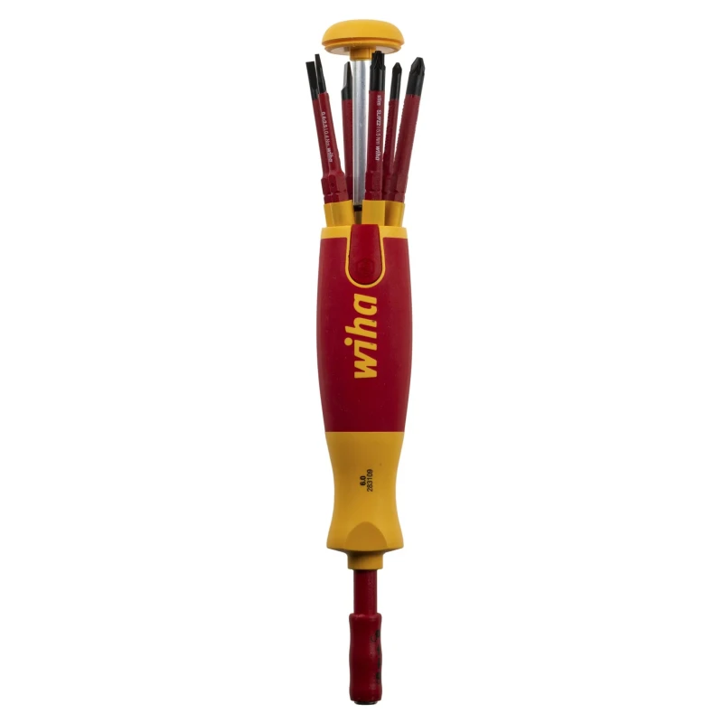 Wiha Hex Mixed Bit Set with Torx, Slotted, Pozidriv Heads, 6 Pieces 41235