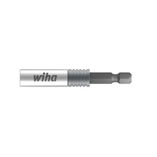 Wiha Hex Bit Holder, 6.35 mm Drive, 1/4 in Tip, Hex Drive, 66mm Overall 39134
