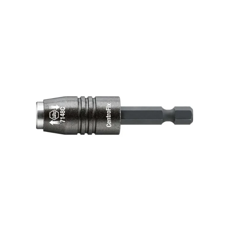 Wiha Hex Bit Holder, 6.35 mm Drive, 1/4 in Tip, Hex Drive, 66 mm Overall 32477