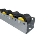 Interroll Polyamide Round Conveyor Roller Flange 50 mm Diameter x 65 mm Length, 300 N Dynamic Load, 8 mm Round Spindle 2910