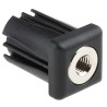 RS PRO Square Nylon Threaded Tube Insert M10 30 mm x 30 mm x 43 mm, 500 kg Static Load Capacity 235-0925