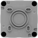 BG Electrical Grey 2 Way Push Button Light Switch 1 Gang Surface Mount IP66 Polycarbonate Storm Series WP14-02