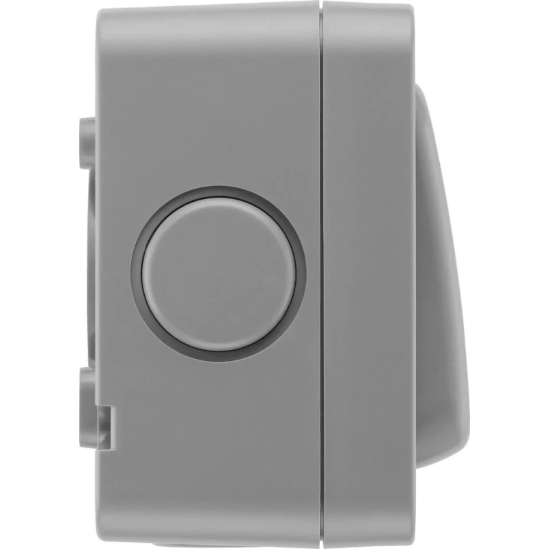 BG Electrical Grey 2 Way Push Button Light Switch 1 Gang Surface Mount IP66 Polycarbonate Storm Series WP14-02