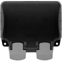 BG Electrical 13A Grey 2 Gang Outdoor Surface Mount Plug Socket Type G IP66 WP22-02