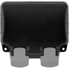 BG Electrical 13A Grey 2 Gang Outdoor Surface Mount Plug Socket Type G IP66 WP22-02
