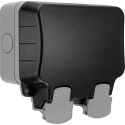 BG Electrical 13A Grey 2 Gang Outdoor Surface Mount Plug Socket Type G IP66 WP22-02