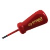 CK Insulated Stubby Screwdriver 46 mm Blade VDE 1000V Approved Ergonomic Grip T48344-055