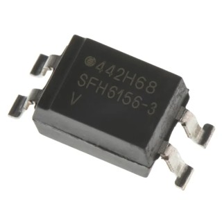 Vishay DC Input Surface Mount Transistor Output Optocoupler, 4-Pin, 1 Channel, 60mA Input Current, 5300V SFH6156-3T
