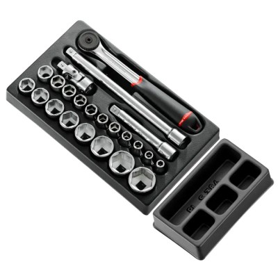 Facom 23-Piece 1/2 in 6 Point Socket Set MOD.S161-36PB