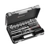 Facom 30-Piece 1/2 in Standard Socket Set Bright Chrome Chrome Vanadium Steel S.161-5P6