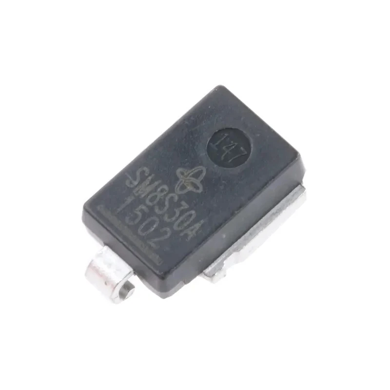 Vishay 1-Element Uni-Directional TVS Diode, 6.6 kW Peak Pulse Power, Surface Mount, 2-Pin DO-218 SM8S30AHE3_A/I