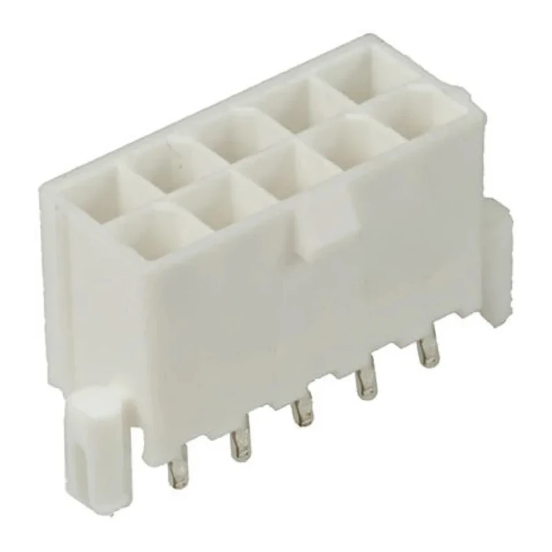 Molex Mini-Fit Plus Series Straight Through Hole PCB Header, 2 Contacts, 4.2 mm Pitch, 2 Row, Shrouded 46015-0203