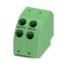 Phoenix Contact Pluggable Terminal Block, 2-Contact, 5 mm Pitch, 1 Row, 14A, 630V, Polyamide Housing, Right Angle 1725497