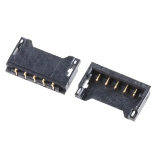 Molex Pico-Ezmate Series Straight Surface PCB Header 5 Contacts 1.2 mm Pitch 1 Row Shrouded 78171-0005
